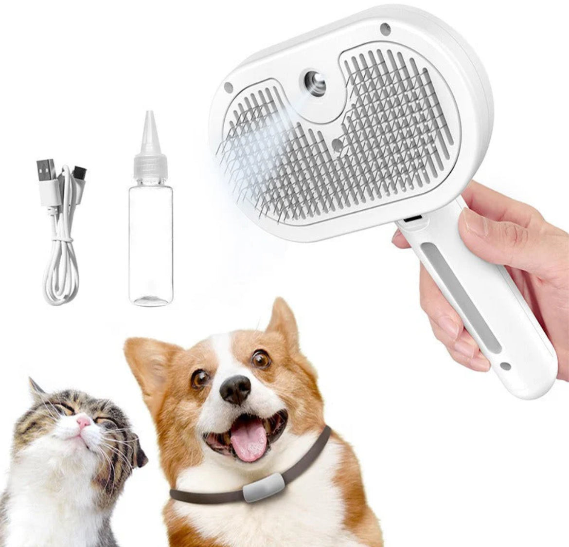SteamBrush™ - Dites adieu aux poils et offrez un massage bien-être à votre animal 🐶 🐱