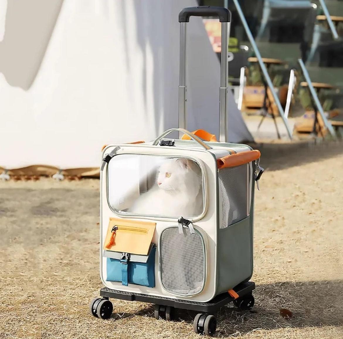 🧳 Sac de Transport Pliable et Amovible pour Chiens & Chats