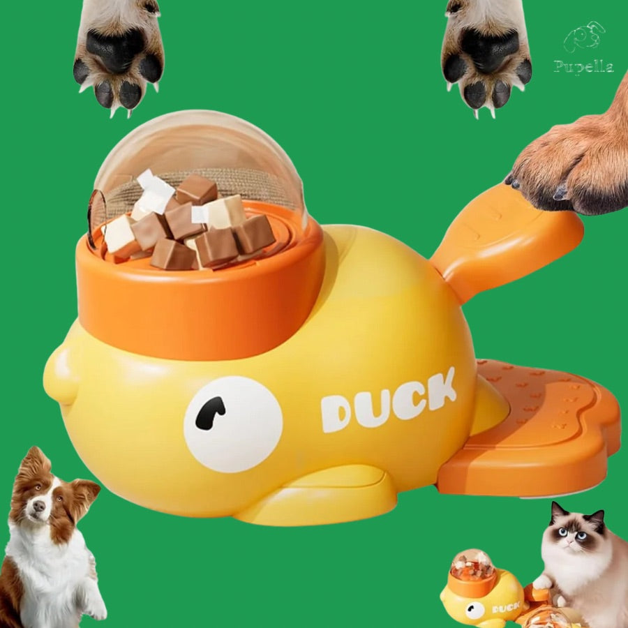 🦆 Distributeur de friandises Canard™ – Le jouet gourmand qui stimule et amuse !